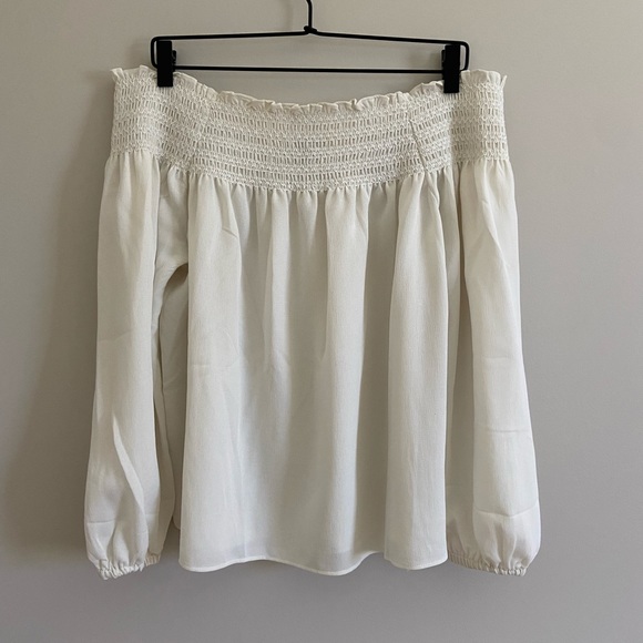 Ann Taylor Off The Shoulder Blouse - Picture 2 of 8